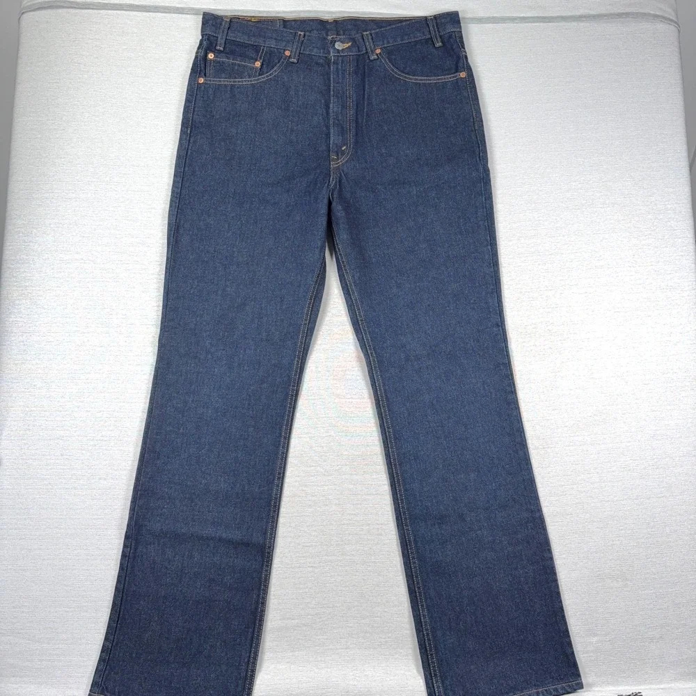 Vintage Levi's 517 Bootcut Jeans Mens Size 38x34 Blue Cotton Denim USA